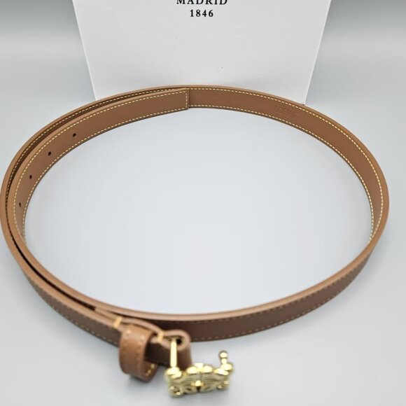 LOEWE Anagram Buckle Belt - Iconic Brown Leather main image 4